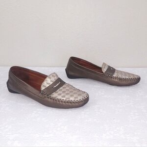 Robert Zur Petra Woven Leather Loafers US 8.5